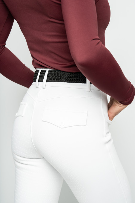 Pantalon full grip "MUST" blanc